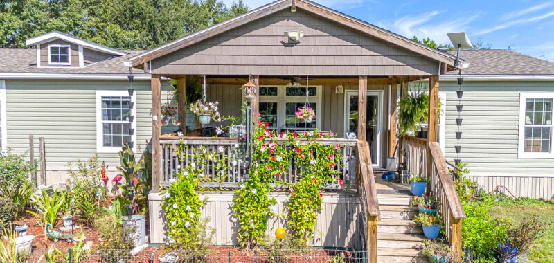 12 Double Wide Mobile Home Covered Front Porch Ideas