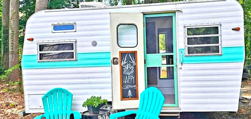A Cheerful Remodel of This 1969 Volunteer Vintage Camper Trailer