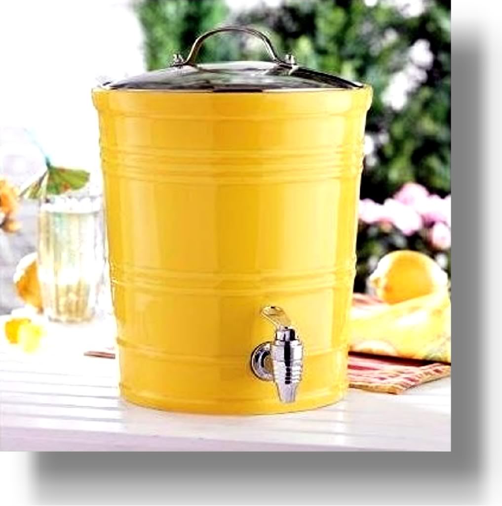 yellow-ceramic-beverage-dispenser