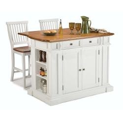 kitchen-island-and-stools-white-and-distressed-oak-finish