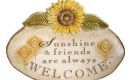 sunflower wall plaque