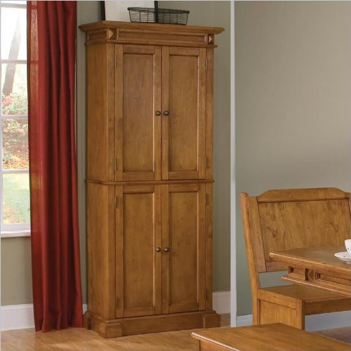 oak-corner-pantry-cabinet