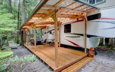 33 Stunning Permanent RV Camper Outdoor Set Up Ideas: Turn Your Site Into a Dreamy Escape