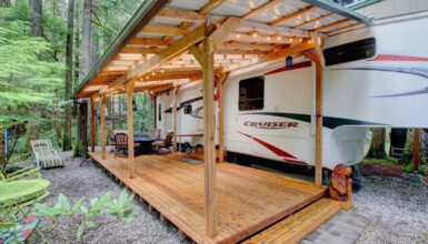 33 Stunning Permanent RV Camper Outdoor Set Up Ideas: Turn Your Site Into a Dreamy Escape