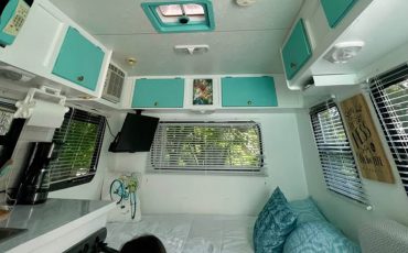 A Stunning Vintage Caravan Interior Makeover Retro Charm Meets Fresh Style