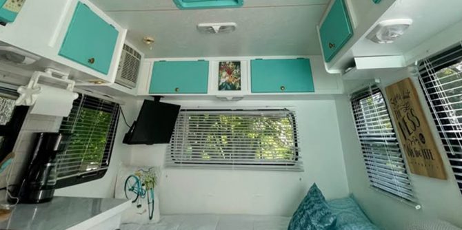 A Stunning Vintage Caravan Interior Makeover Retro Charm Meets Fresh Style