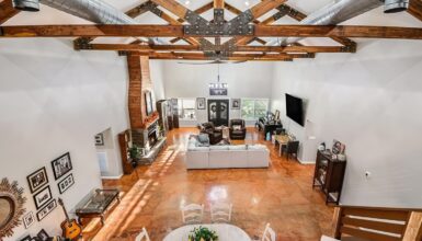 Barndominium Living Room Ideas for a Cozy Rustic Modern Home