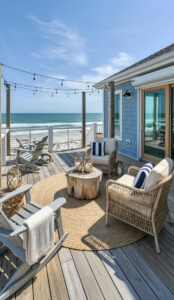 15 Beach House Deck Decor Ideas for a Calm Coastal Vibe