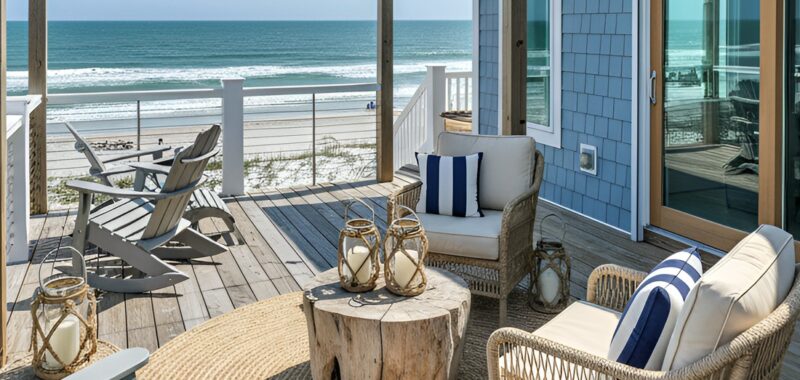 15 Beach House Deck Decor Ideas for a Calm Coastal Vibe