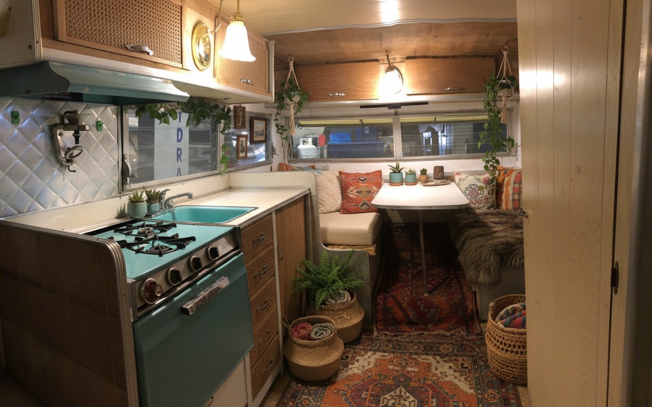 15 Boho Caravan Interior Decorating Ideas That Feel Like a Cozy Getaway