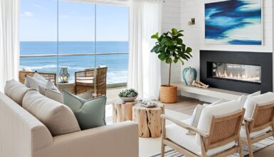California coastal living room