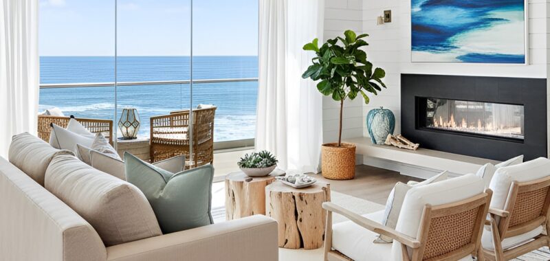 California coastal living room