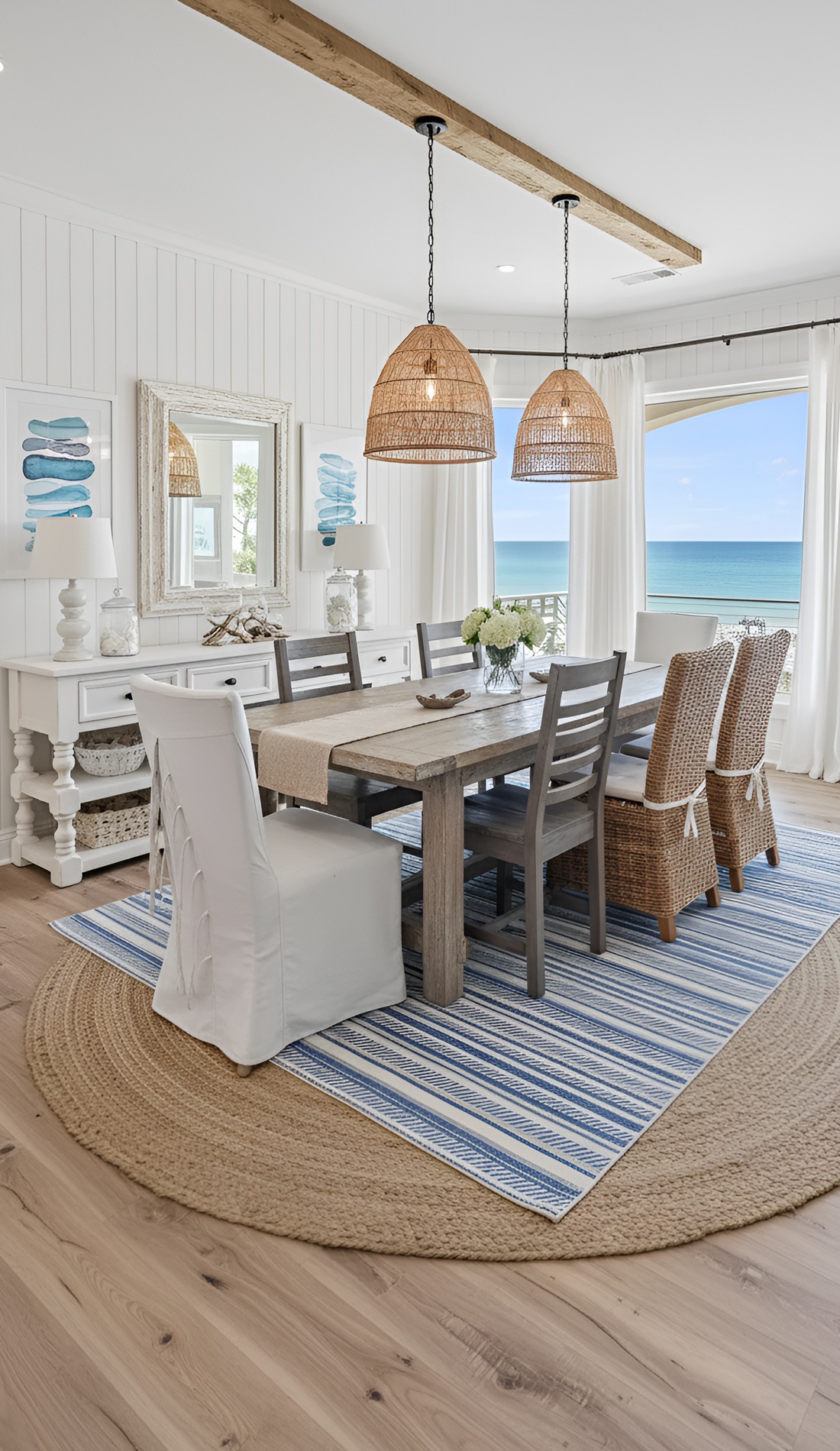 15 Coastal Farmhouse Dining Room Ideas