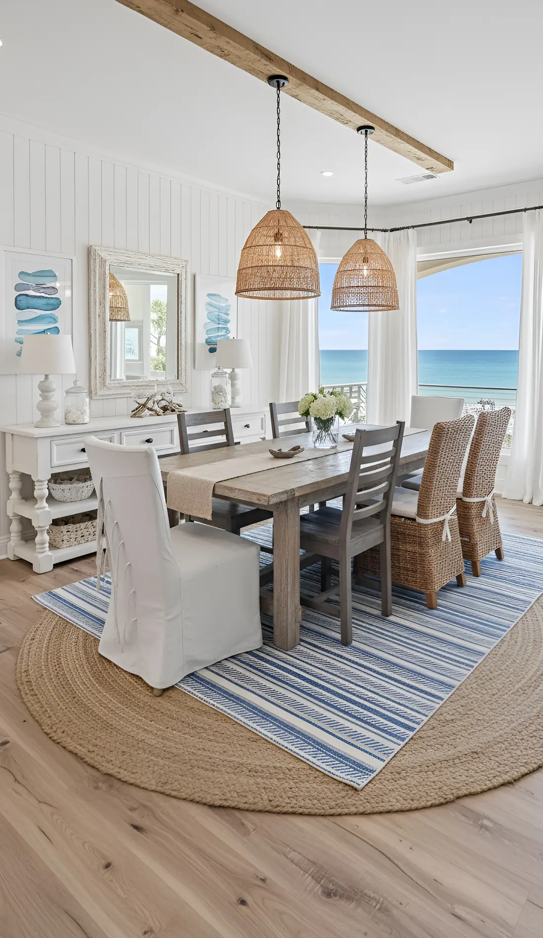 15 Coastal Farmhouse Dining Room Ideas