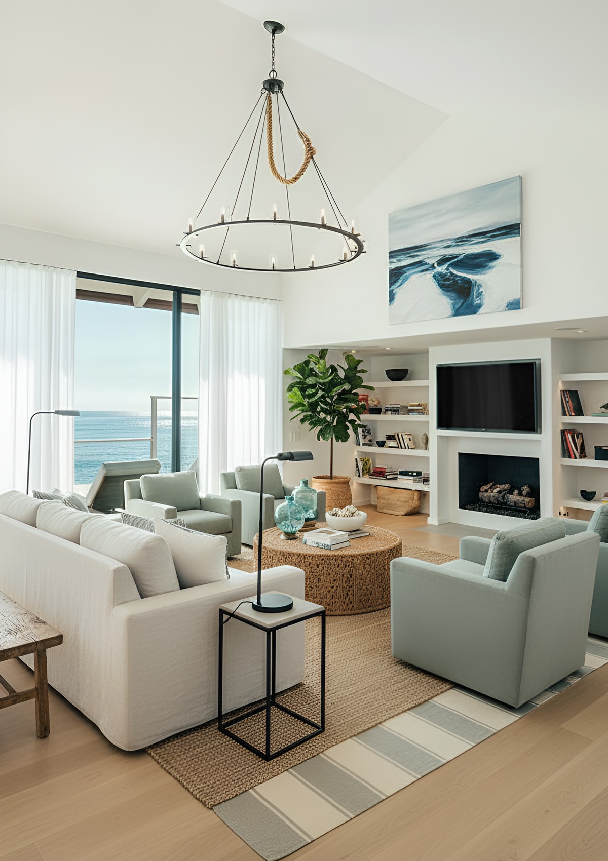 Contemporary Coastal Living Room Ideas