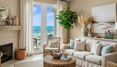 Earthy Coastal Living Room Decor Ideas