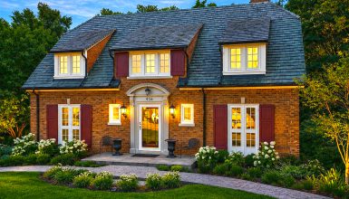 Brick Tudor House Exterior