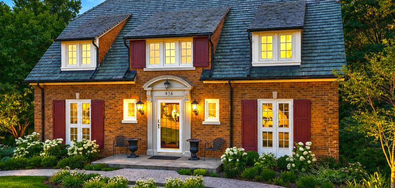 Brick Tudor House Exterior