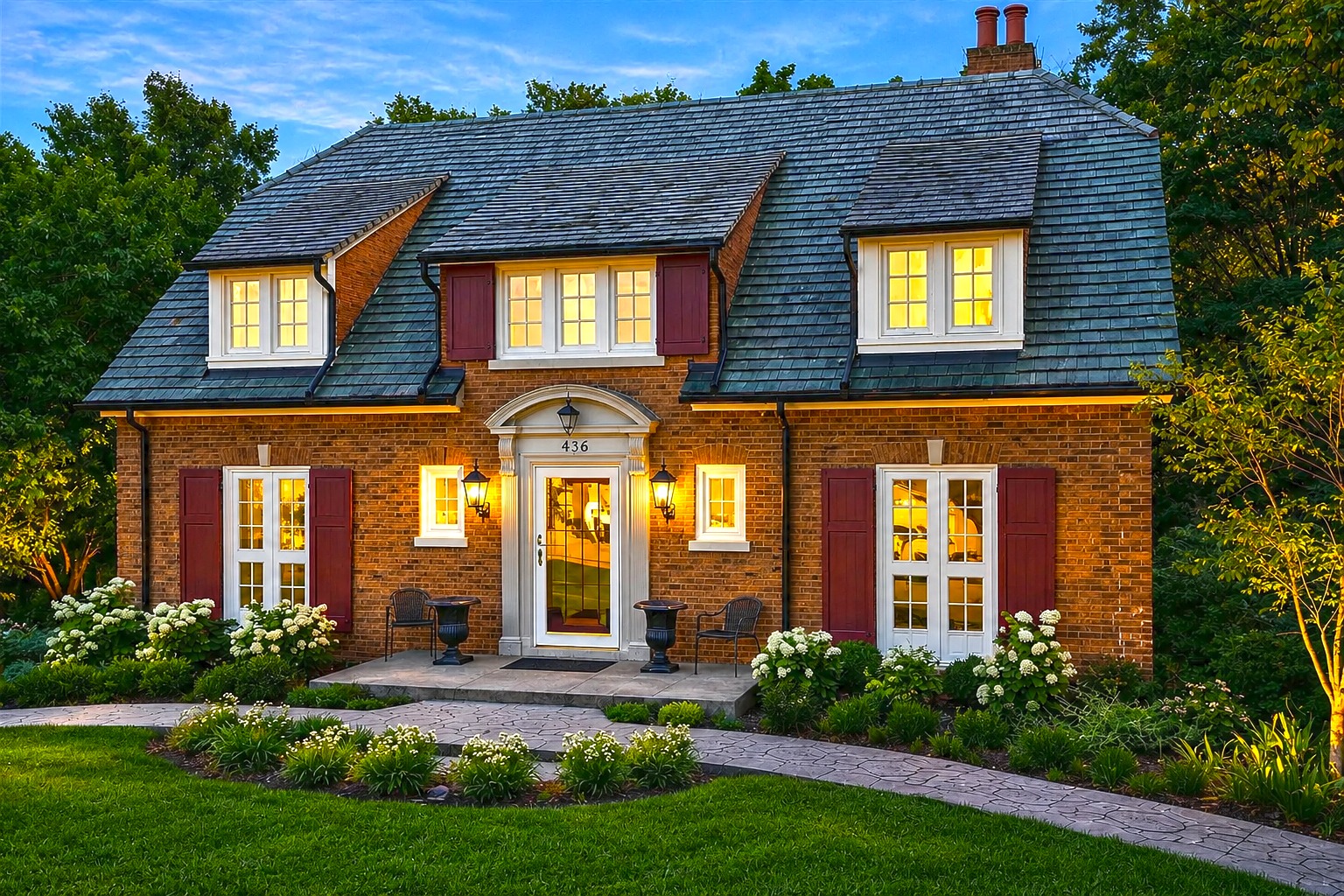 Brick Tudor House Exterior