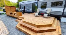 23 Gorgeous Fifth Wheel Deck Designs for Outdoor Living