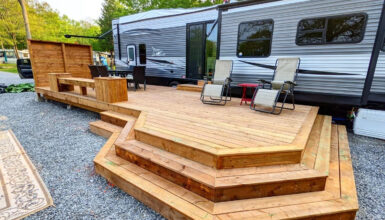 23 Gorgeous Fifth Wheel Deck Designs for Outdoor Living