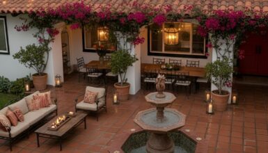 Timeless Hacienda Courtyard Ideas