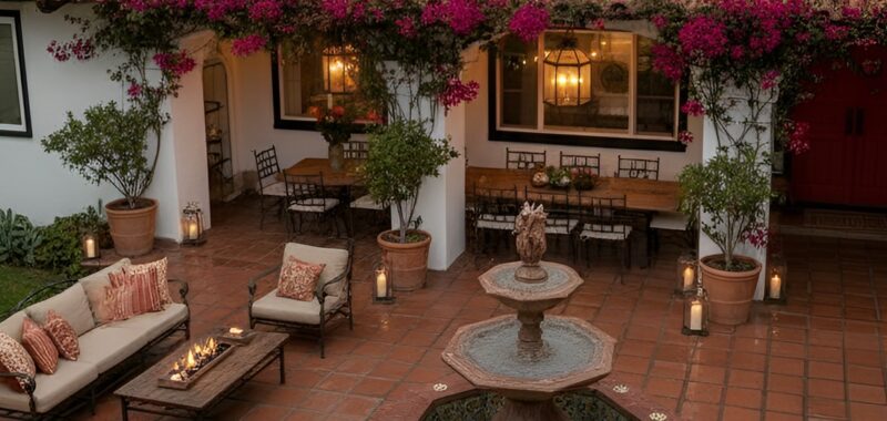 Timeless Hacienda Courtyard Ideas