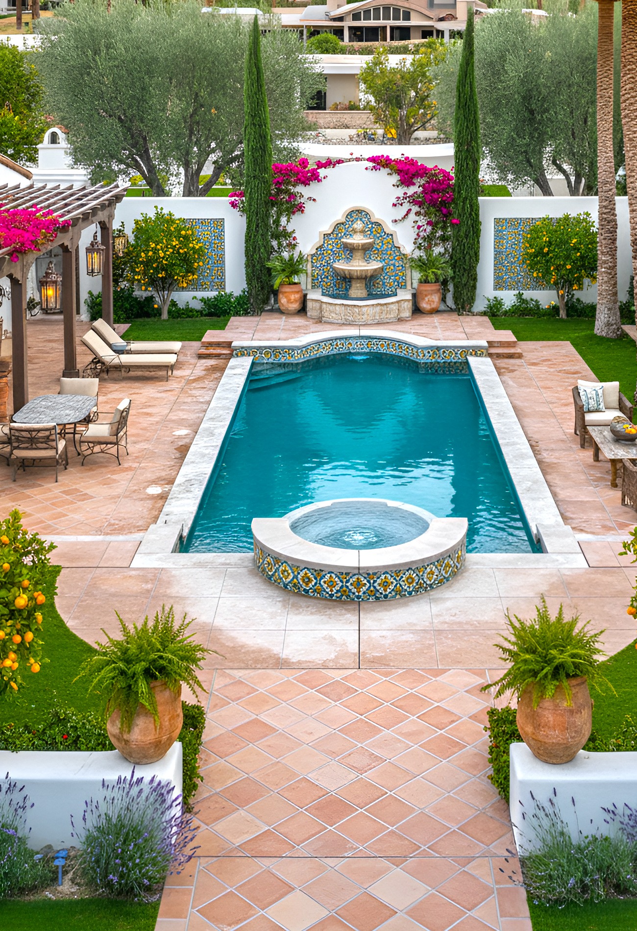 15 Hacienda Pool Ideas for a Courtyard-Inspired Backyard