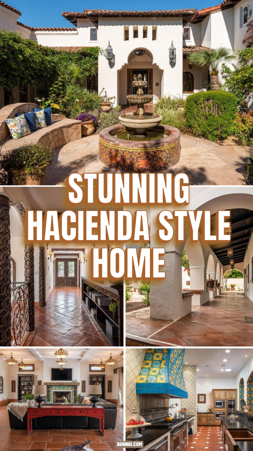 Step Inside This Hacienda Style Home With Gorgeous Indoor‑Outdoor Living