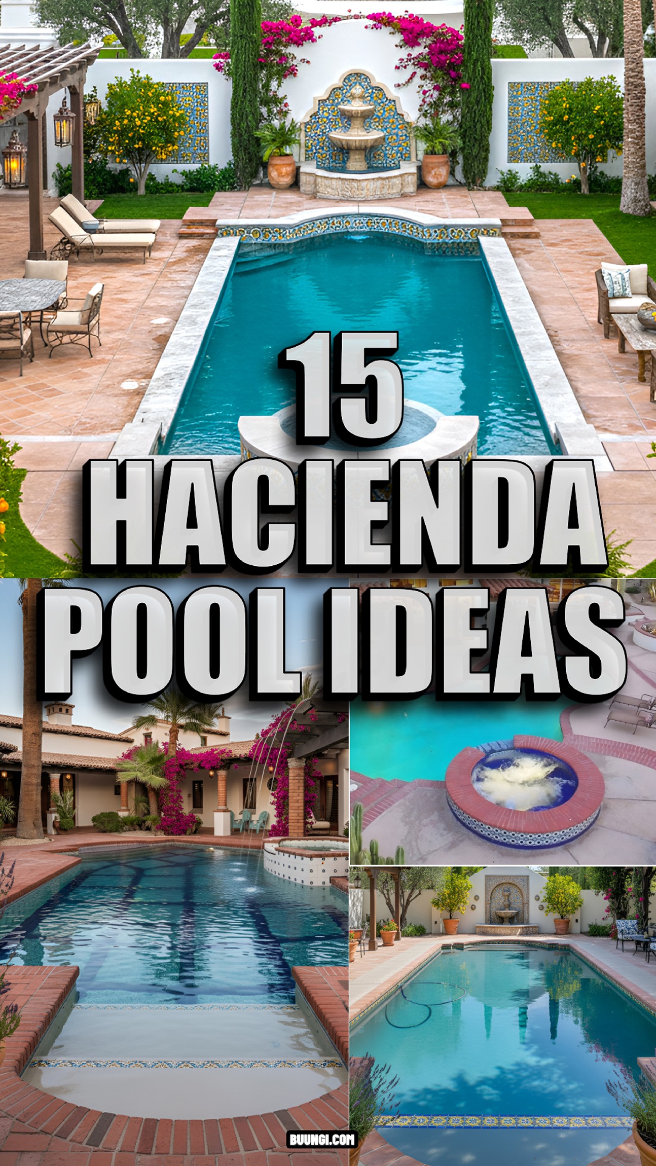 Hacienda style pool