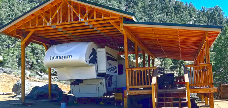 How to Build an RV Cover With Deck for Your Permanent Site