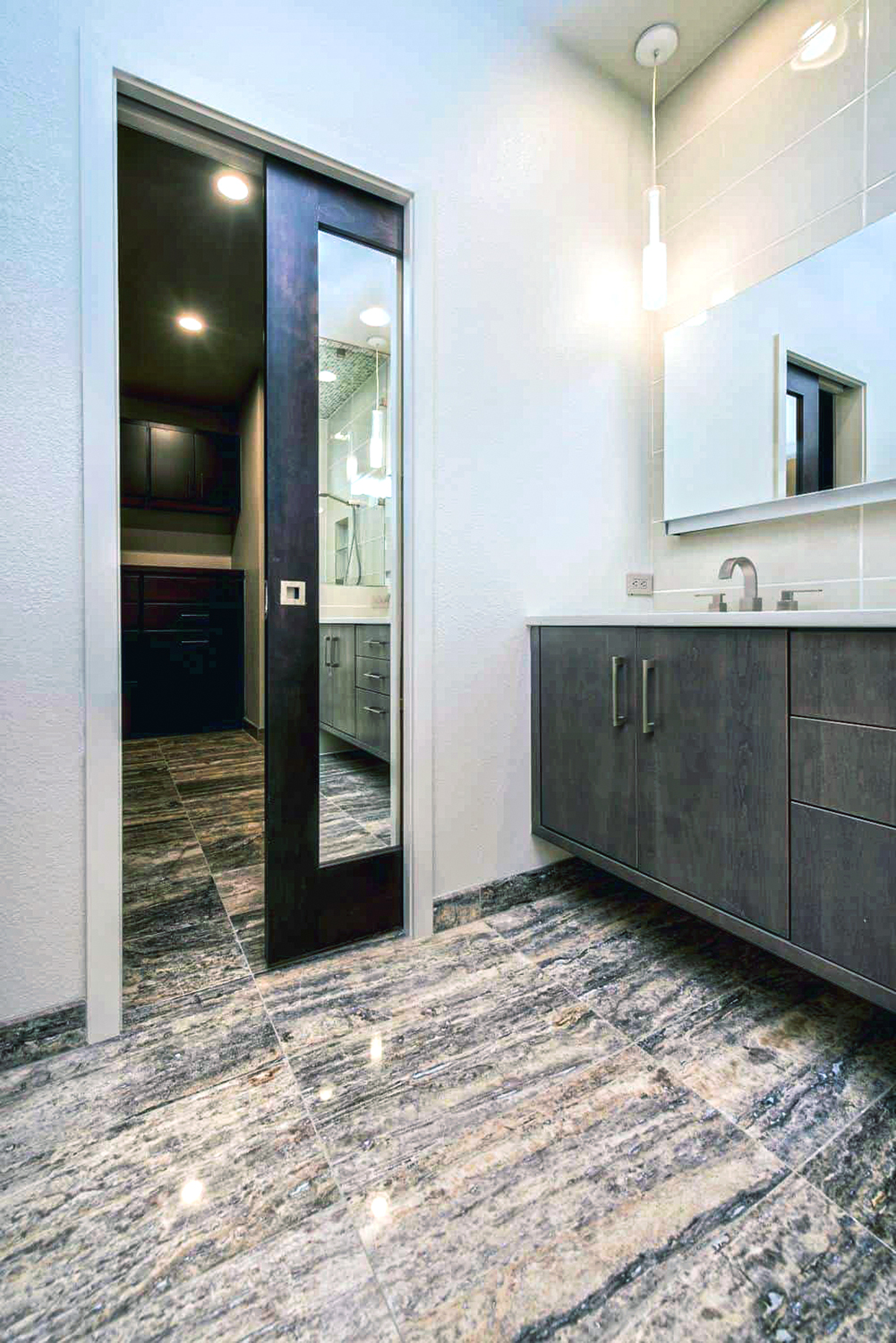 Master Bathroom Mirror Doors