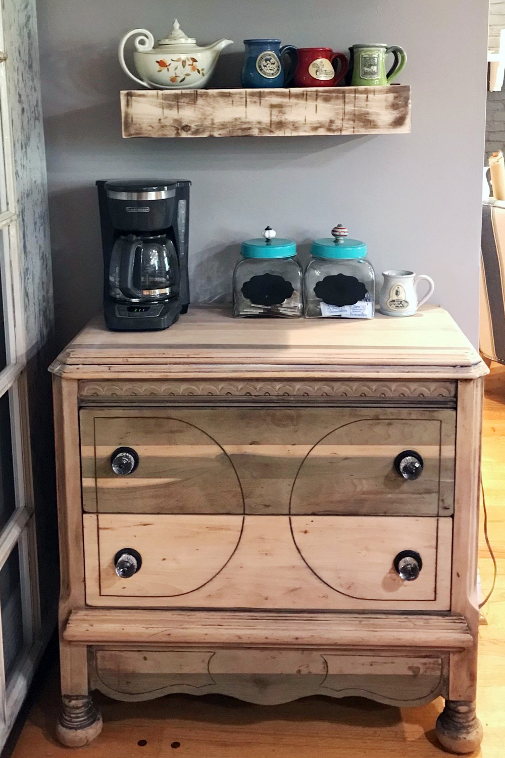 Master-Bedroom-Coffee-Station-Rustic Design