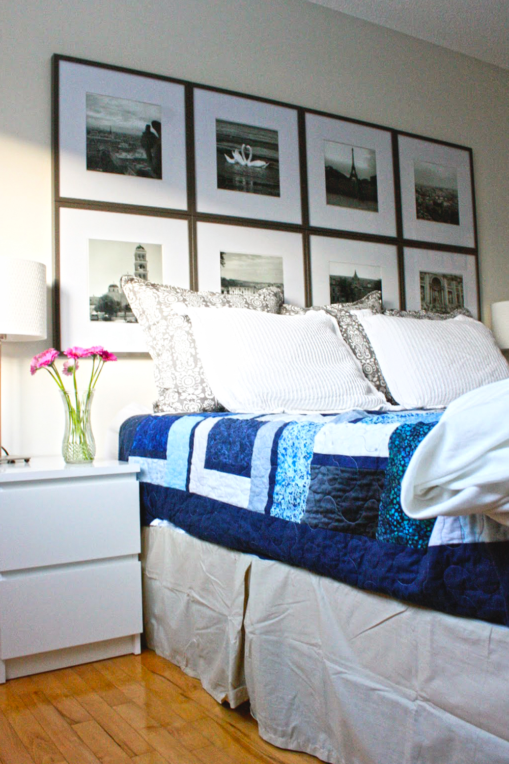 Master-Bedroom-Photo-Wall-Monochrome Theme