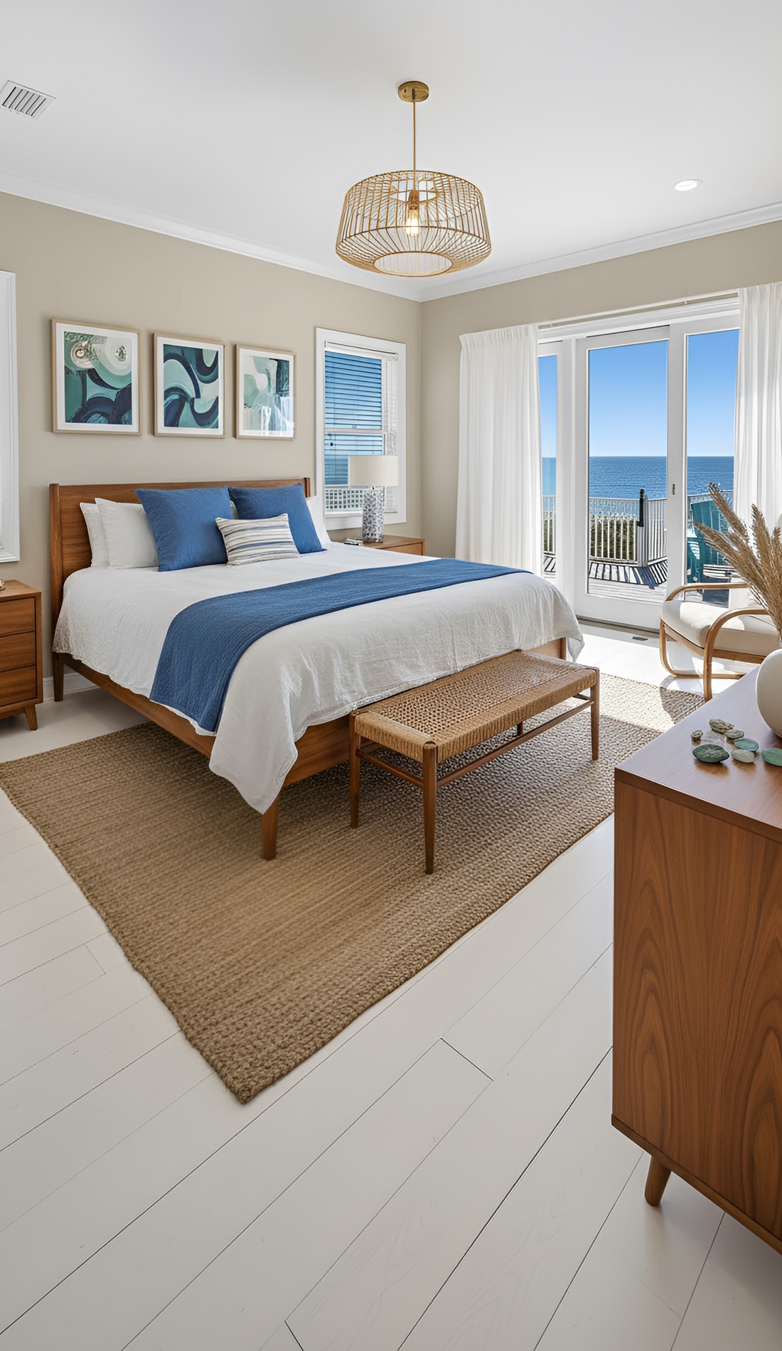 15 Mid-Century Modern Coastal Bedroom Decor Ideas You Will Love