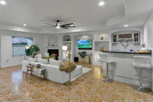 Modern Hacienda Living Room Design