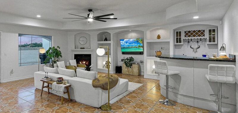 Modern Hacienda Living Room Design