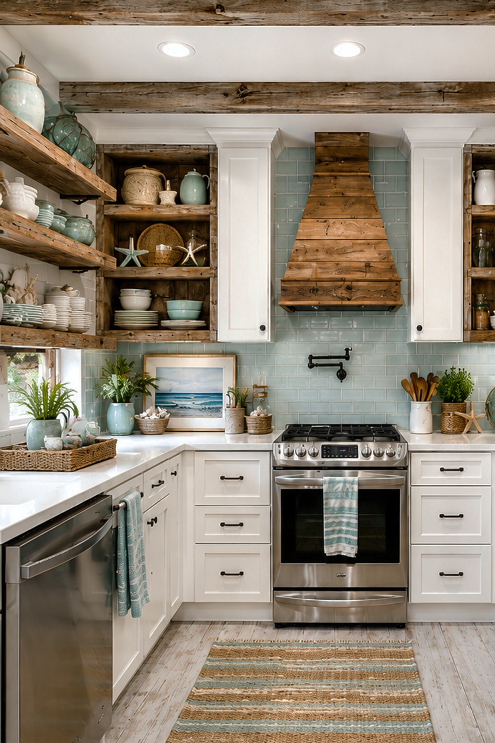 Rustic Coastal Kitchen Decor Ideas