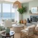 Sage Green Beach House Living Room Decor
