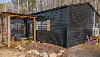 Step Inside This Cozy Black Barndominium