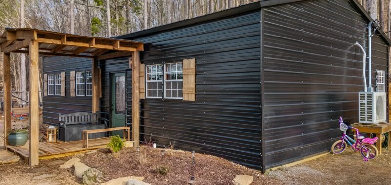 Step Inside This Cozy Black Barndominium