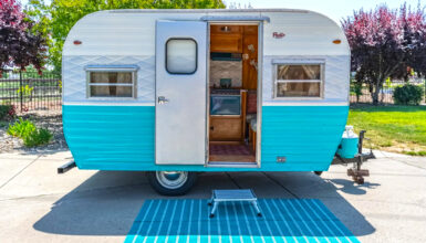 Step Inside This Delightfully Retro 1966 Frolic Vintage Camper Trailer Remodel