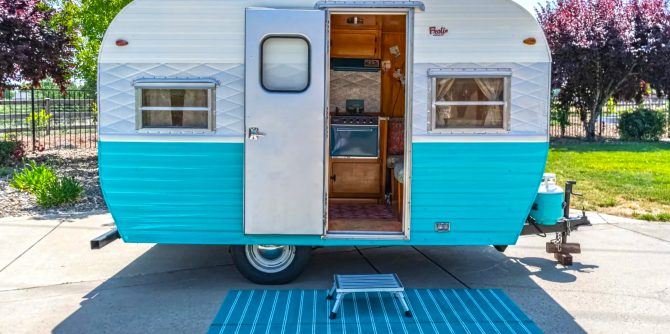 Step Inside This Delightfully Retro 1966 Frolic Vintage Camper Trailer Remodel
