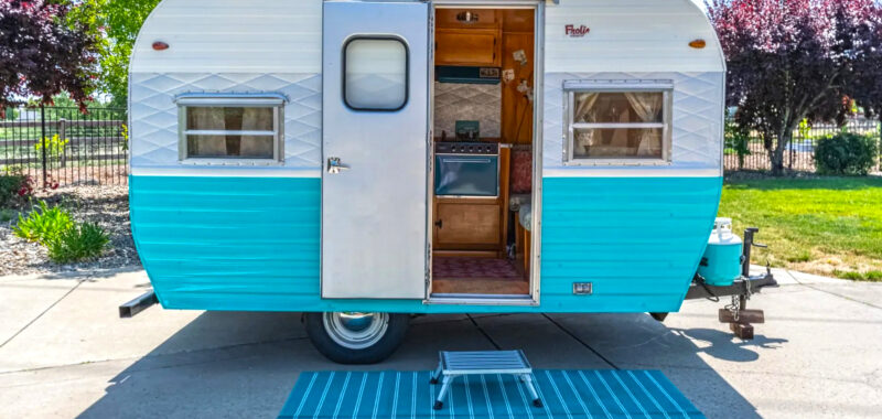 Step Inside This Delightfully Retro 1966 Frolic Vintage Camper Trailer Remodel