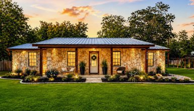 Stone ranch house