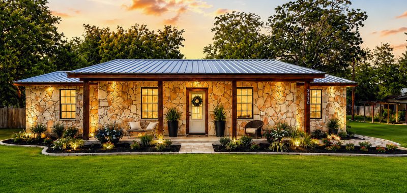 Stone ranch house