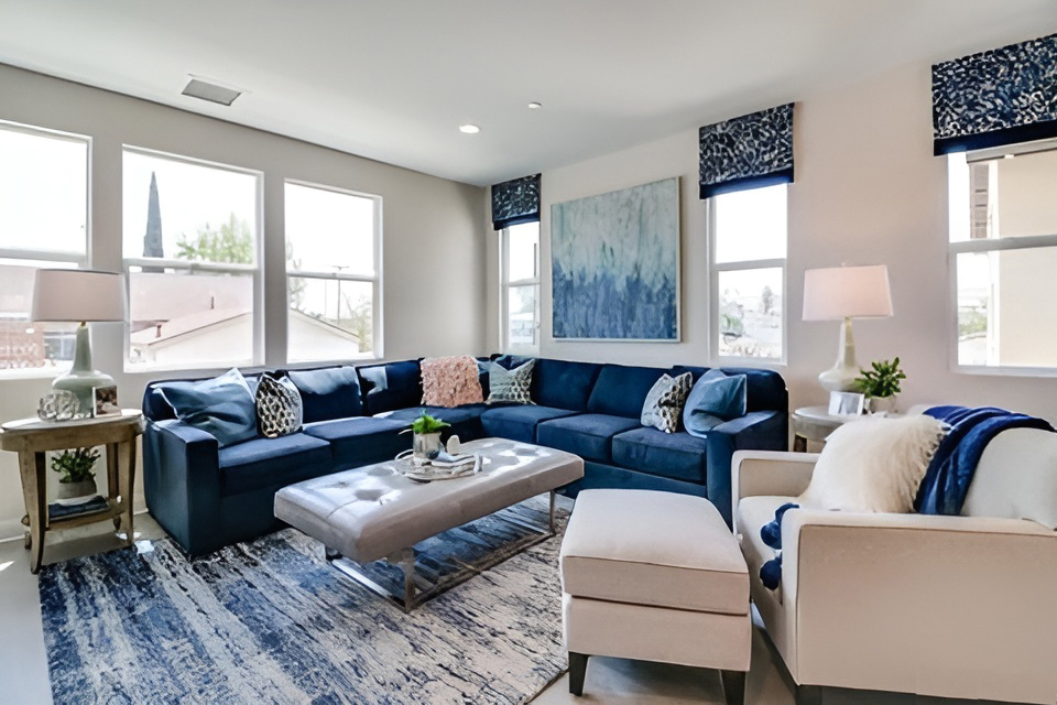 The Navy Blue Sofa for Contemporary Calm