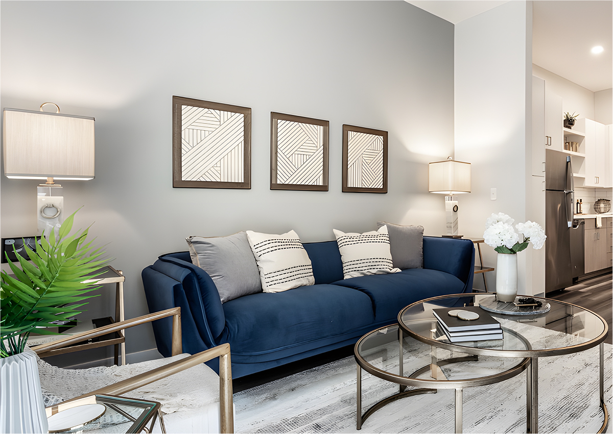The Navy Blue Sofa's Modern Elegance