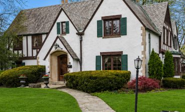 White Tudor House Exterior Color Schemes