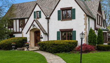 White Tudor House Exterior Color Schemes